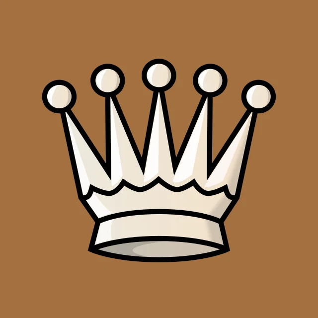 White queen chess piece: what it looks like on the board