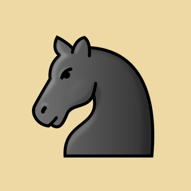 Black knight chess piece: what it looks like on the board