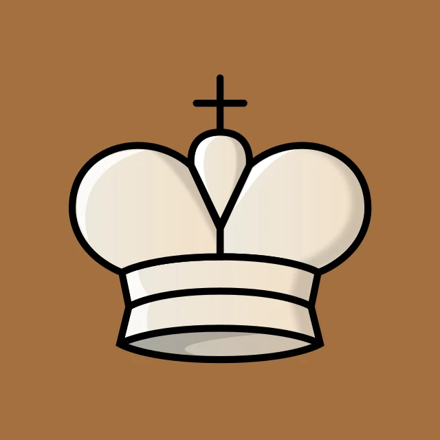 White king chess piece: what it looks like on the board