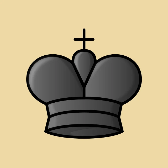Black king chess piece: what it looks like on the board