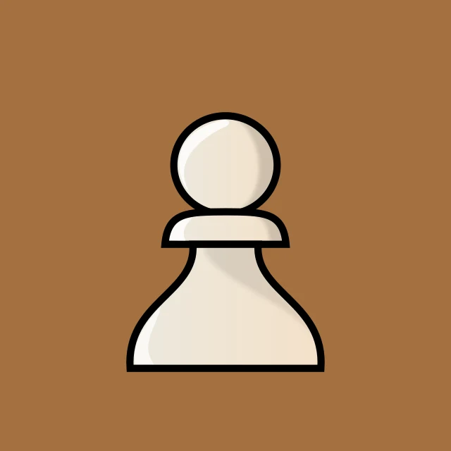White pawn chess piece: what it looks like on the board